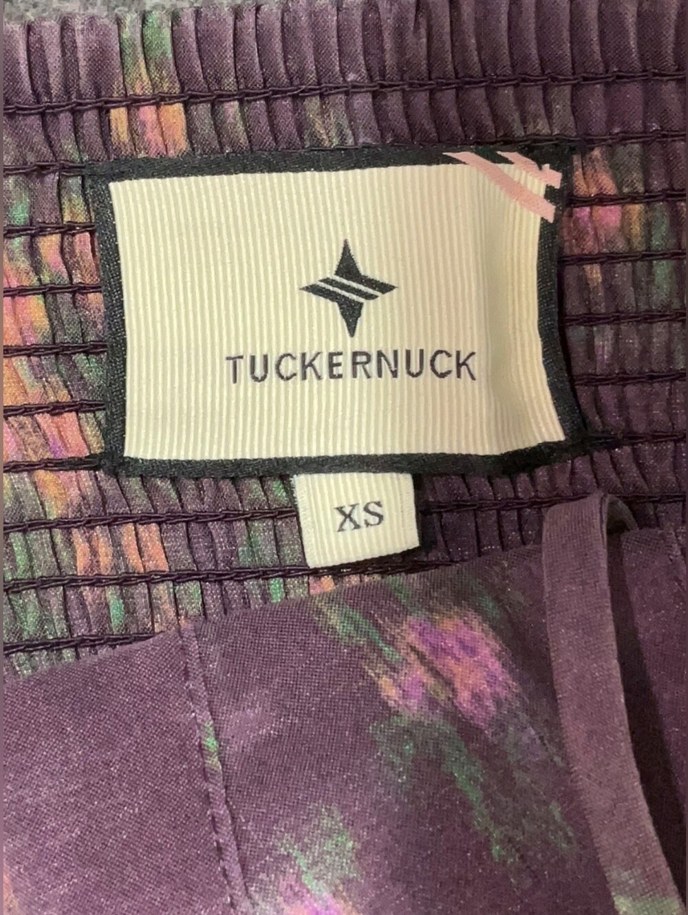 Tuckernuck Purple Floral Cocktail Bridesmaid Summer Party Dress Womens XS - Picture 3 of 8
